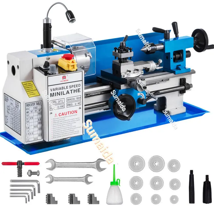 

High-Precision Mini Lathe Machine with 550w CNC Metal Lathe
