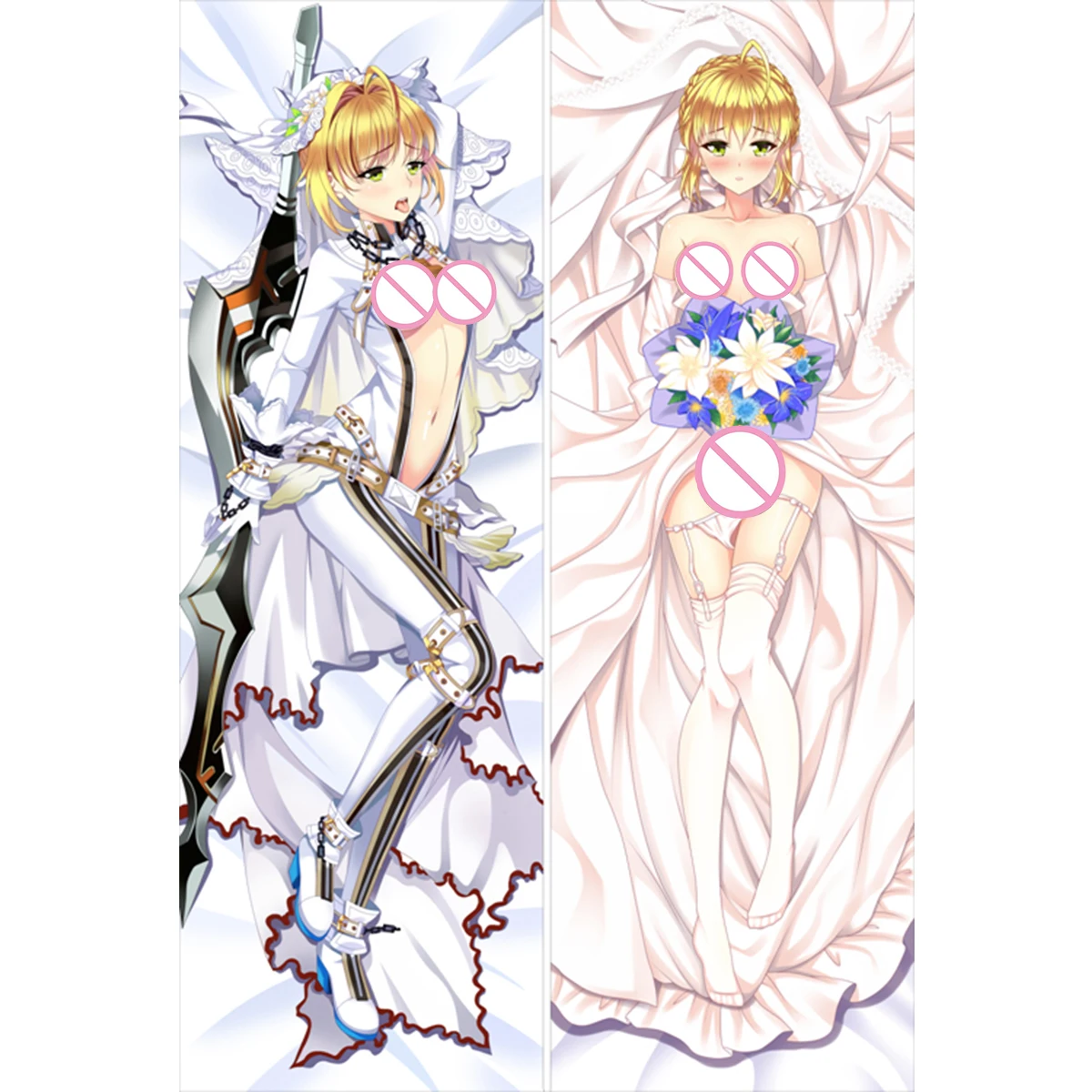 Наволочка для подушки с героями Аниме игры Fate Dakimakura Saber сексуальная женская