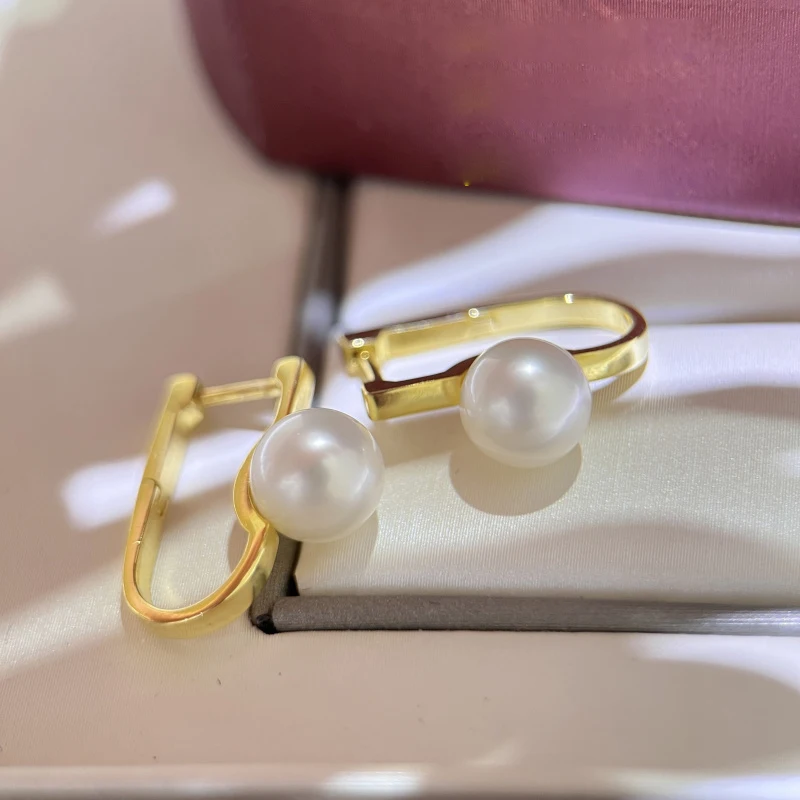 

Женские серьги-гвоздики из серебра 925 пробы, с натуральным круглым жемчугом