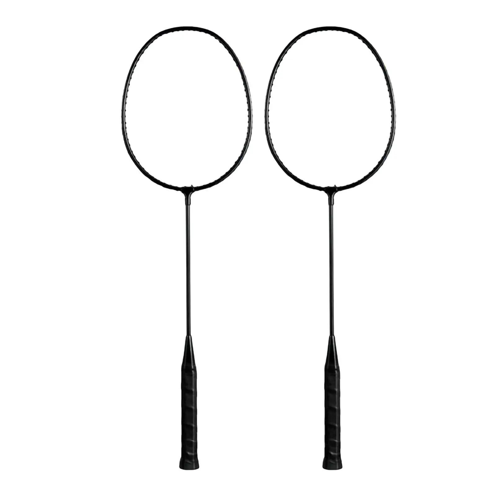 

2Pcs Badminton Rackets Set Lightweight Playing for Indoor Lawn Beginners