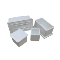 248pcs white square rubber foot cover chair leg tips caps oval shape furniture foot table floor protectors legs covers