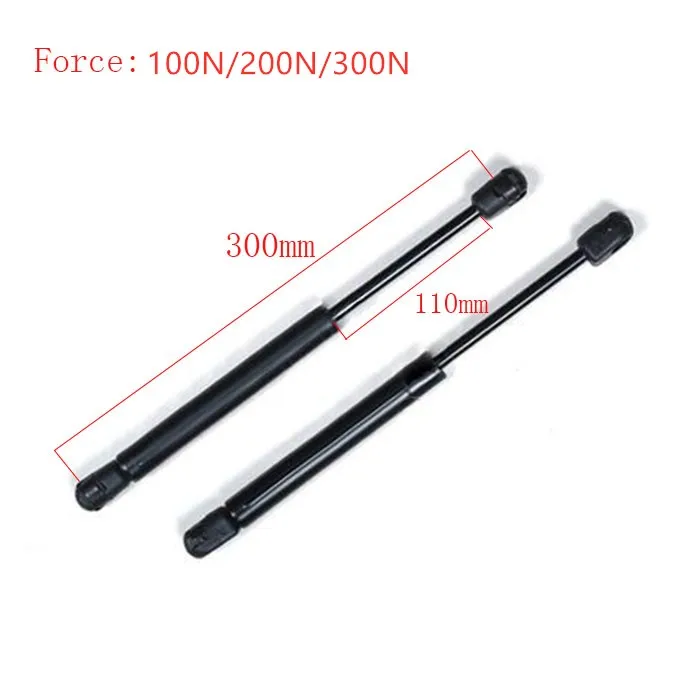 

Free shipping 2pcs 300mm central distance, 110 mm stroke, pneumatic Auto Gas Spring for car , Lift Prop Gas Spring Damper