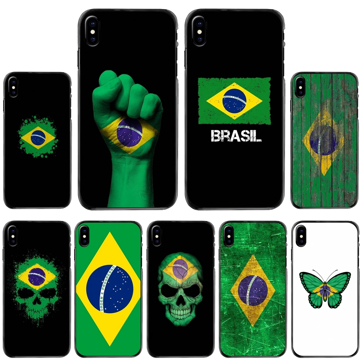 

Hard Phone Skin Case Brazil Flag Brazilian banner For iPhone 11 12 13 14 Pro MAX Mini 5 5S SE 6 6S 7 8 Plus 10 X XR XS