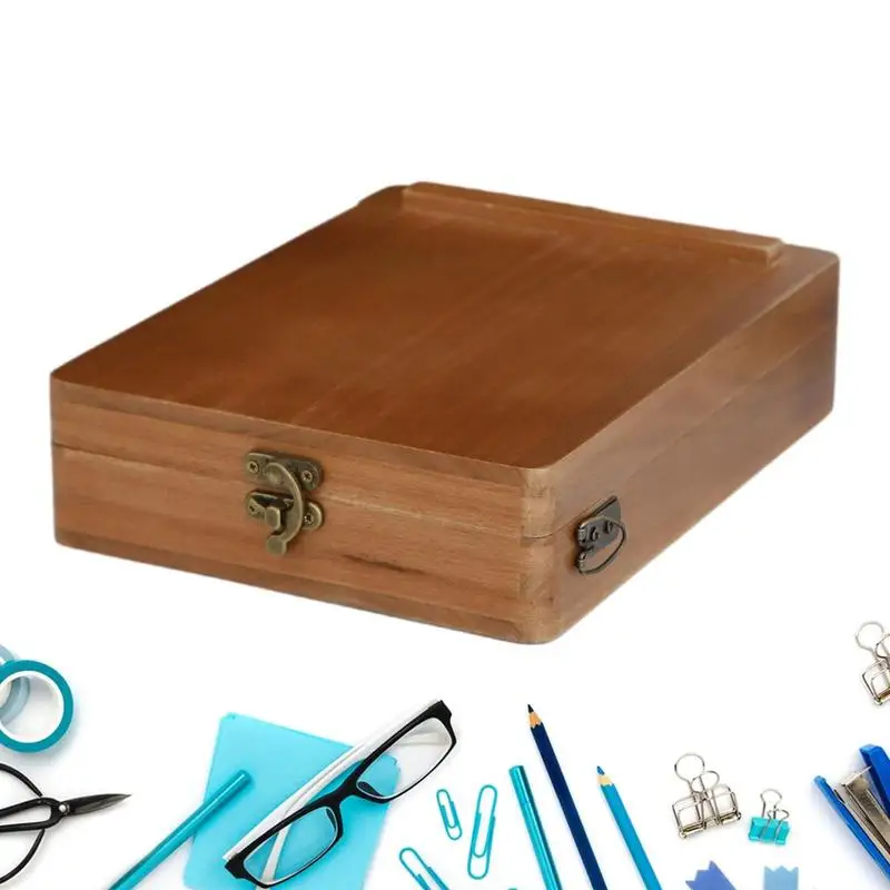 

Portable Writing Box Dustproof Large Capacity Writing Storage Box Portable Art Supplies For Outdoor Painting Multifunctional