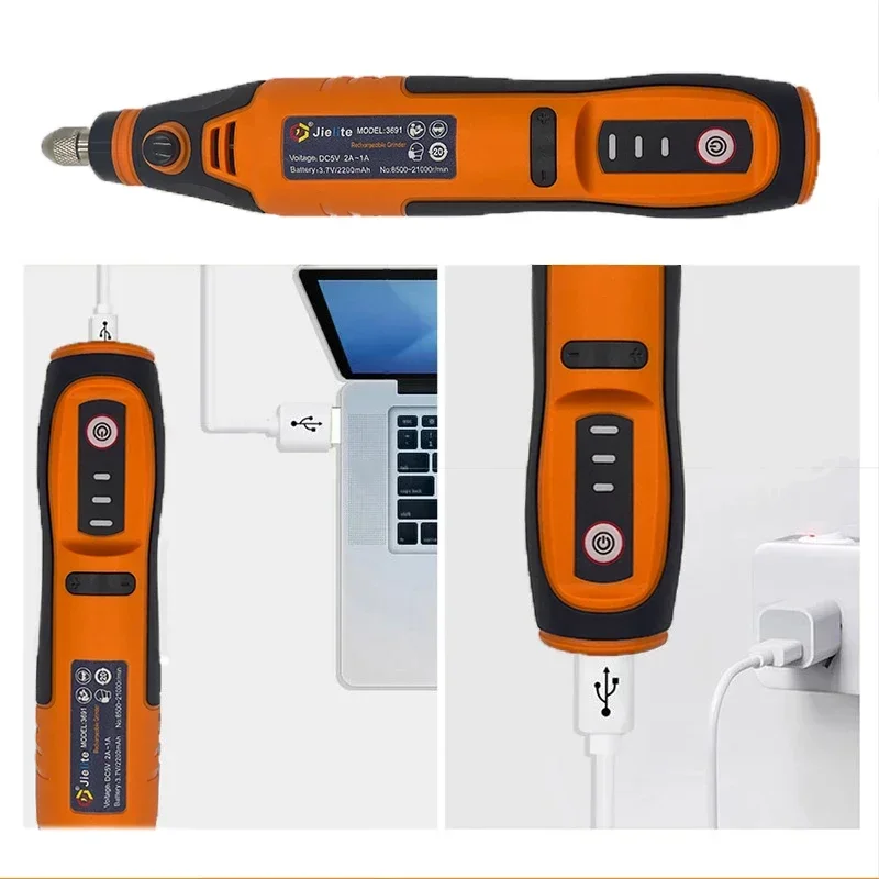 Jangklife Беспроводная Вращающаяся Мини-дрель С Питанием От Usb Гравировальная Ручка