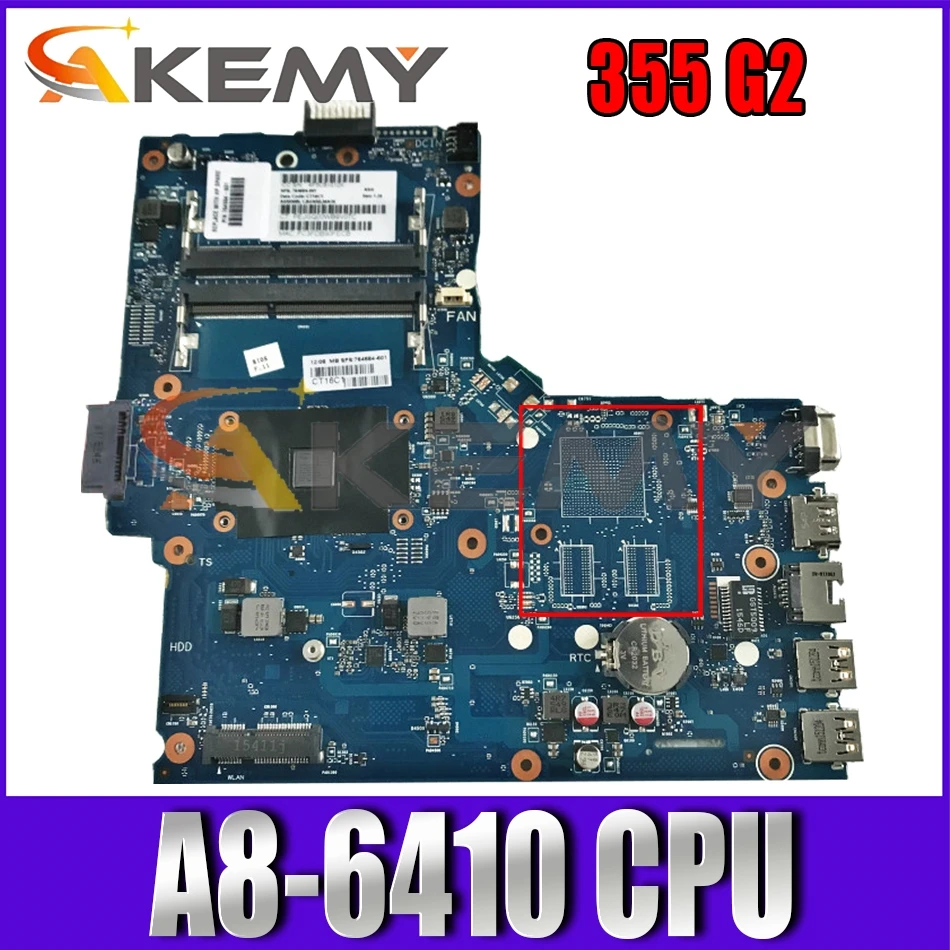 

824452-001 824452-601 For HP Pavillion 355 G2 AM6410 Notebook Mainboard 6050A2612501 DDR3 Laptop Motherboard