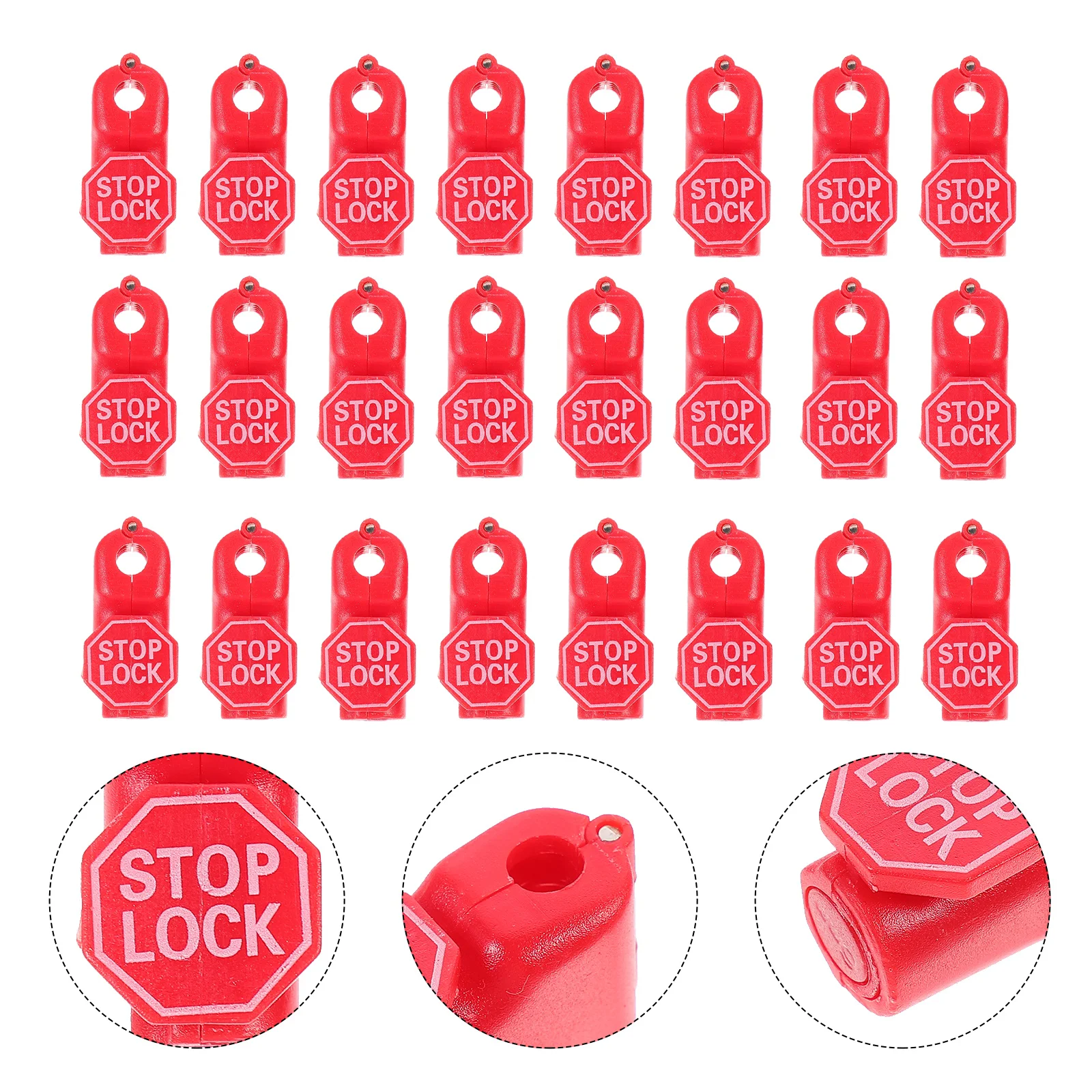 100pcs Peg Hook Lock Sturdy Premium Prime High Grade Durable Locking Tool Locking for Supermarket