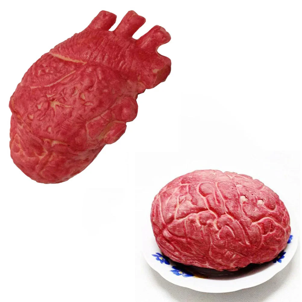 

2 шт., детский реквизит в виде сердца и мозга