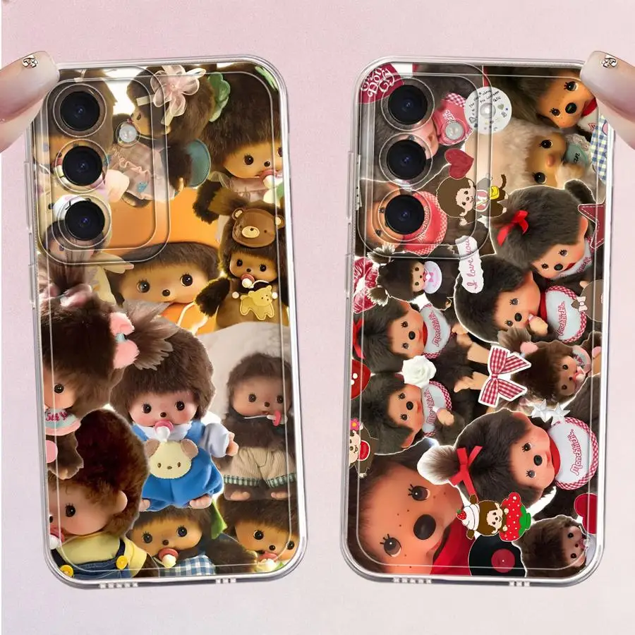 Фото Милый чехол для телефона M-Monchhichis для Samsung Galaxy A34 A35 A54 A15 A55 A23 A36 A13 A26 A24 A56 A50 A52 A31 A33 A52 A25 A51 №1
