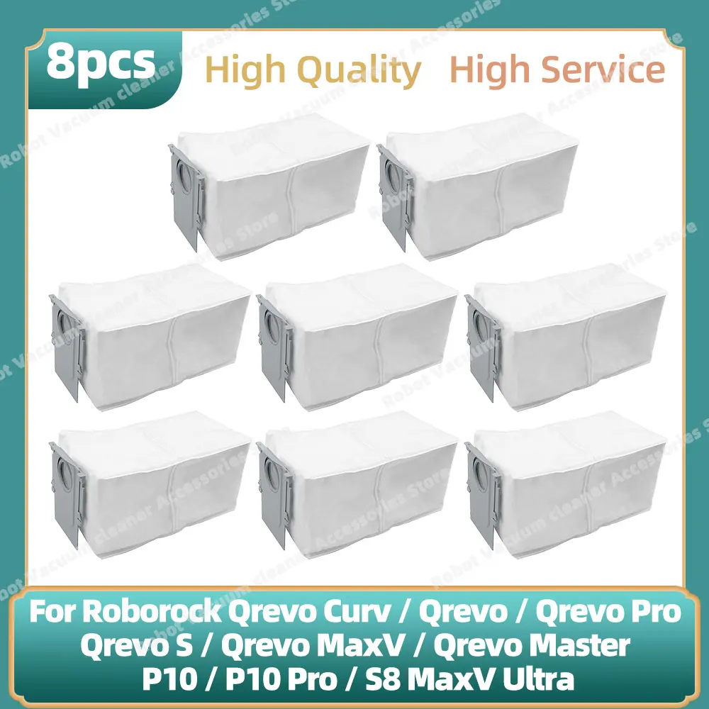 Мешок для пыли OSSIEAO для Roborock Qrevo Curv / Qrevo / Qrevo Pro / Qrevo S / Qrevo MaxV / Qrevo Master / P10 / P10 Pro /S8 MaxV Ultra