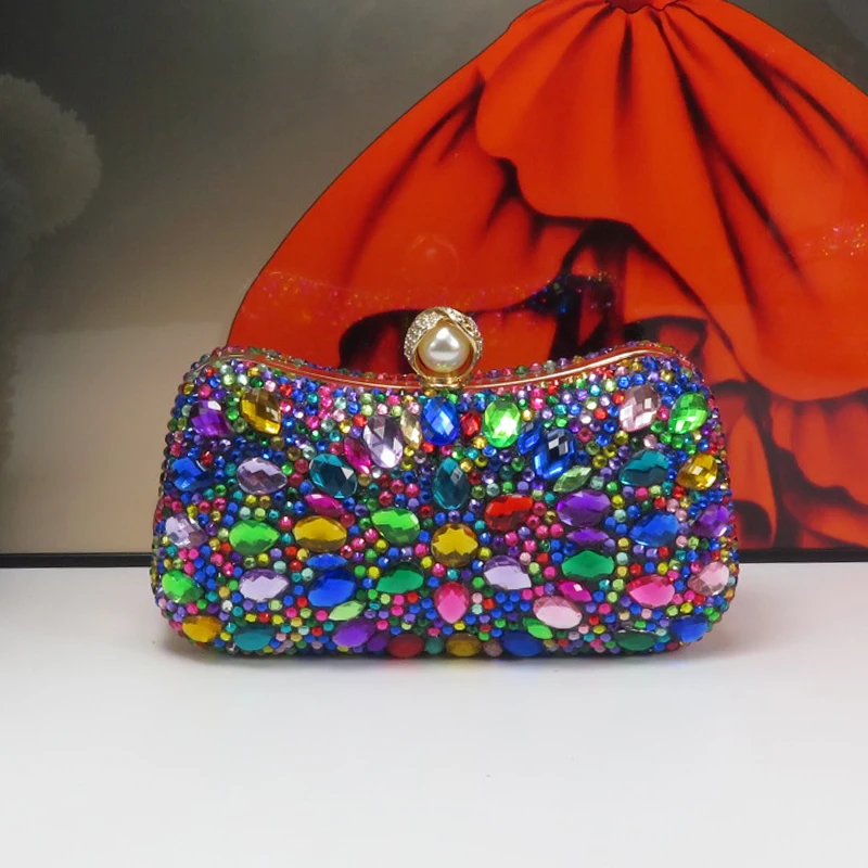 Модная красочная сумка BaoYa Fang и через плечо цвета шампанского свадебная