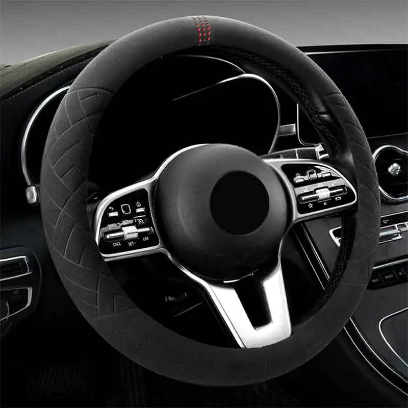 Замшевая бычья кожа фотосессия 38 см для BMW E90E46 E90 E92 E60 E39 F30 F34 F10 F20 все сезоны женщин