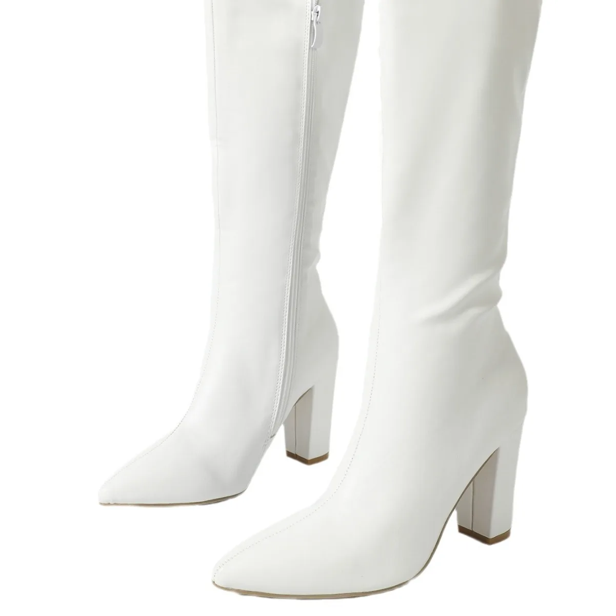 Женские резиновые сапоги обувь от дождя низкие римские на каблуке-копыте ткань