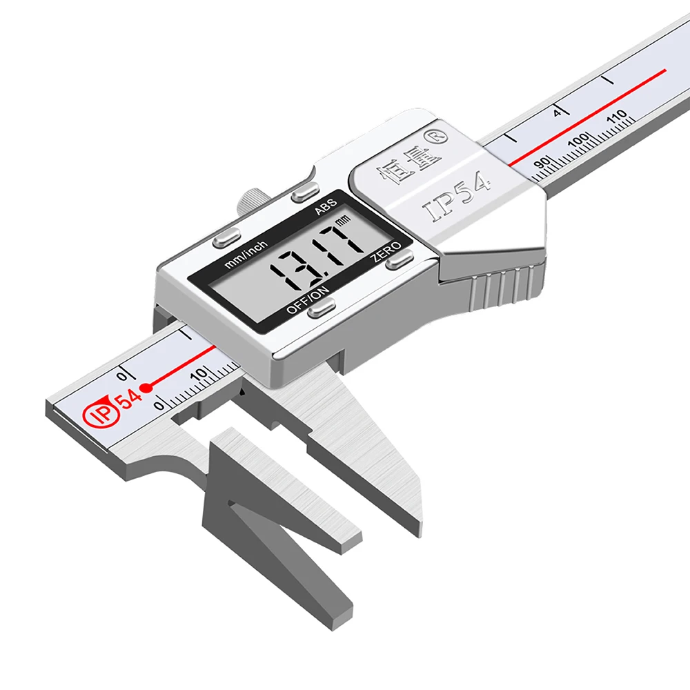 wa metryczna głowica śruby Imperial pomiar grubości elektroniczny cyfrowy wyświetlacz suwmiarka 0-150mm dokładność 0.03mm przyrząd pomiarowy