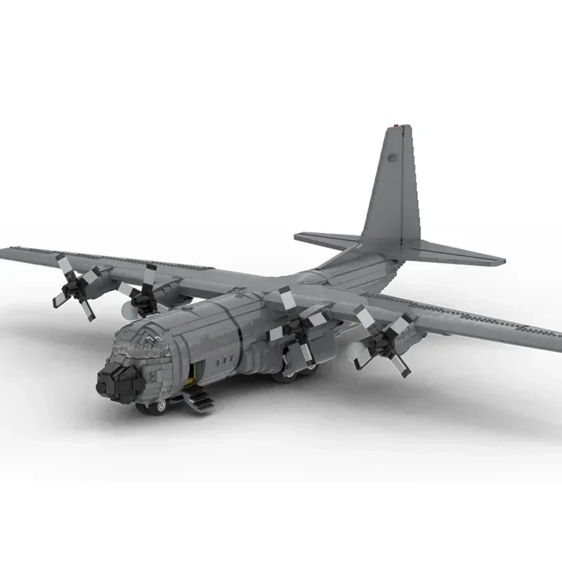 Moc строительные кирпичи модель военного истребителя Legacy C-130H Hercules 1:38