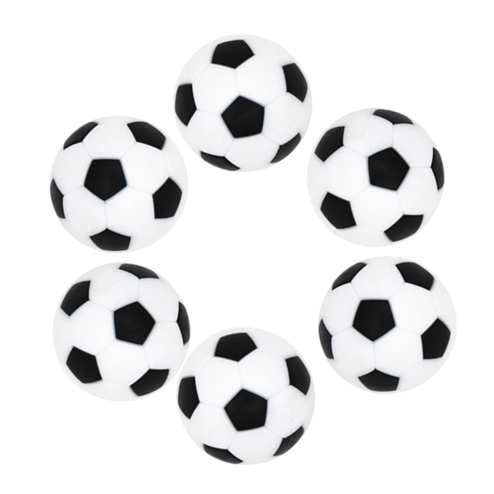 

6Pcs Mini Resin ABS Foosball Accessories Table Soccer Football Game Hand-brain 36mm Kicker Balls Playing 36mm 24g/pc