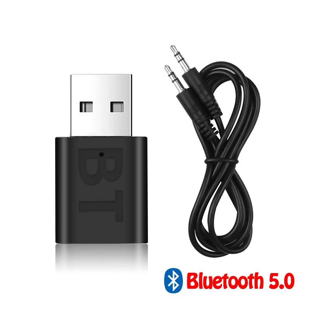 

YP USB Adapter Wireless Bluetooth 5.0 Receiver Music Speakers AUX 3.5mm Car Audio Adapter For TV and Headphone