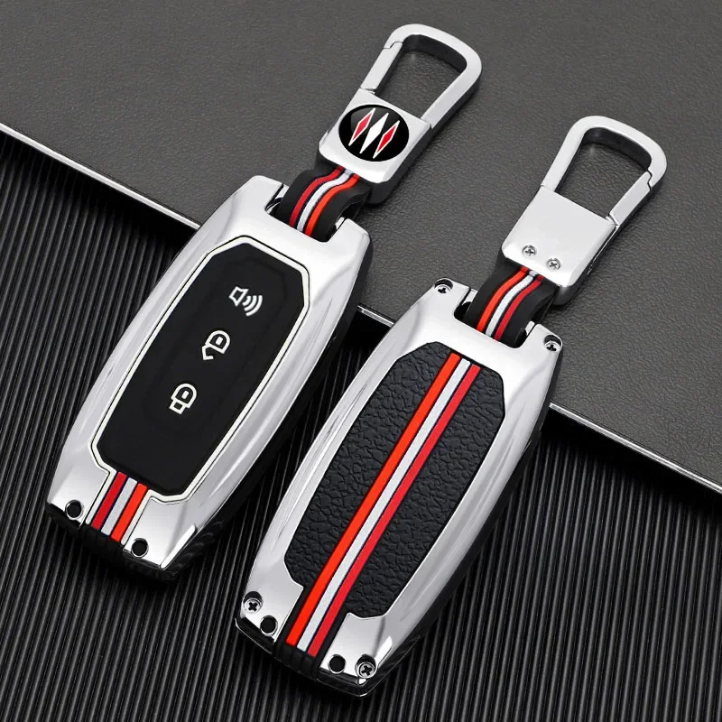 3 кнопки из цинкового сплава + силиконовый чехол для ключей автомобиля Ford Territory 2019