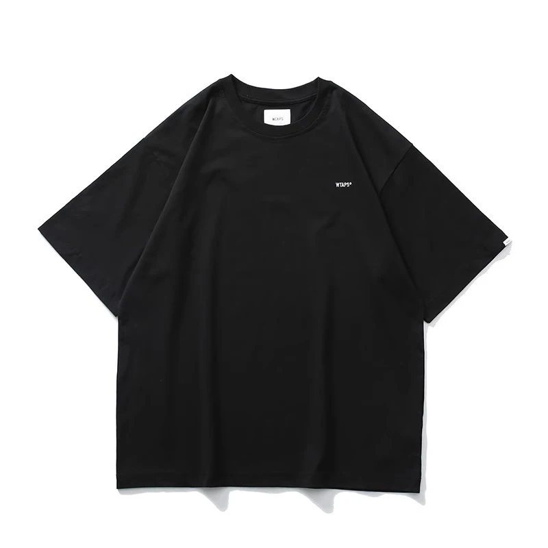 

Свободные футболки wtap WTVUA в стиле унисекс, однотонная хлопковая ткань, идеально подходит для лета с фотографией