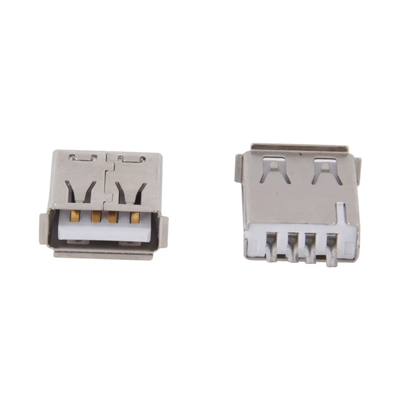 

HOT SALE 30 Pcs Straight Solder Type USB A Female Plug Jack Connector