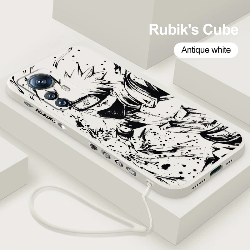 

Japanese N-Narutos Art Phone Case For Xiaomi Mi 13 12S 12 12X 12T 11i 11T 11 10 10S 10T Pro Lite Ultra 5G Liquid Left Rope