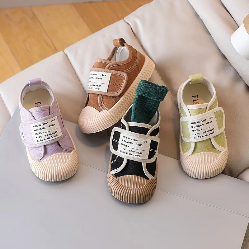 

BABY BOOMER Children's Canvas Shoes New Korean With Soft Soles For Boys And Girls In Spring 2023 Chaussure Toile Fille Durable