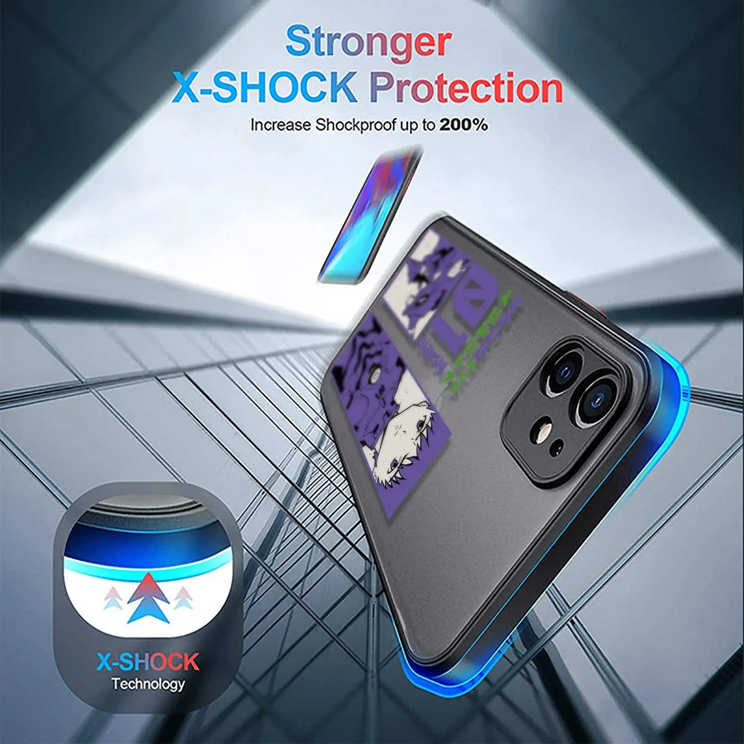 Полузавернутый чехол MINISO Matte Skin Feel для Xiaomi Redmi Note совместимый с несколькими