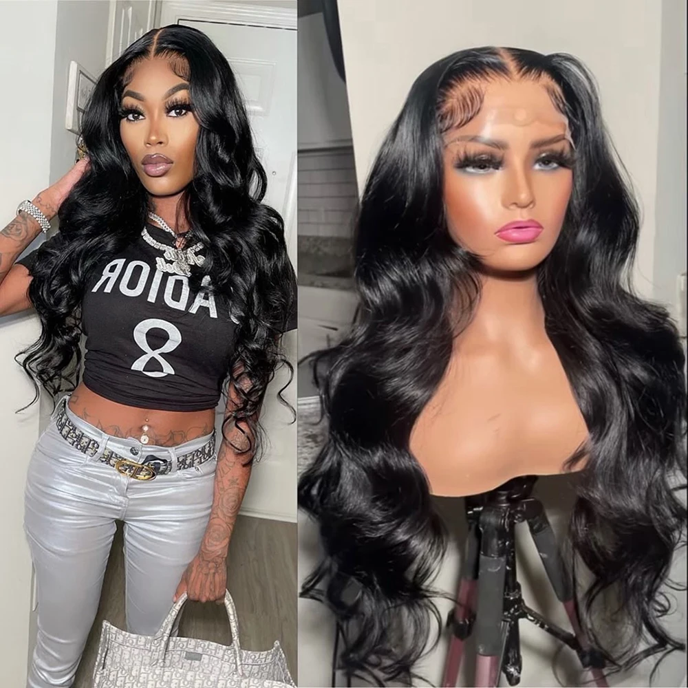 

Cheaper Natural Hair Lace Front Human Hair Wigs For Women Brazilian Body Wave 13x4 Lace Frontal Wigs Pre Plucked 4x4 Closure Wig