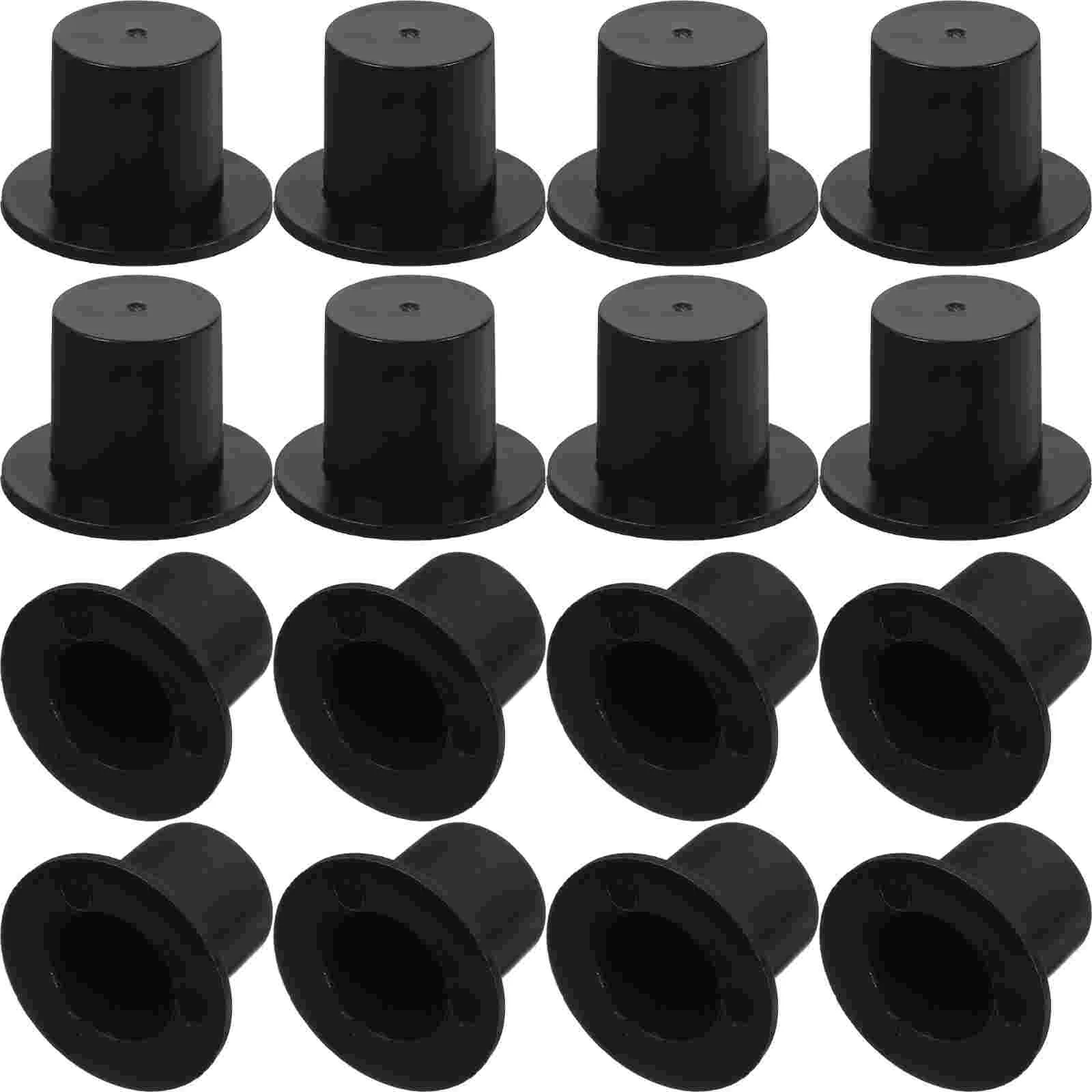 

50/100pcs Mini Clown Hat Snowman Hat Plastic Miniature Doll Formal Hats For DIY Crafts Doll Accessories Decoration