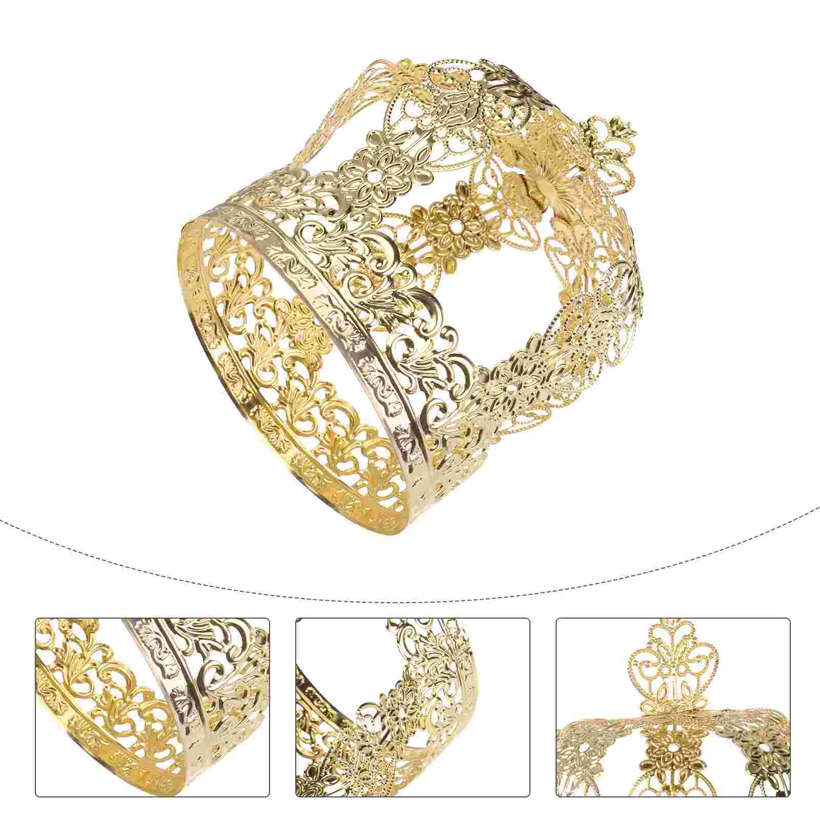 

Cake Toppergold Birthday Tiara Decorationsprincess Girls Wedding Decoration Women Kids Cupcake Party Baby Mini Ornamentstoppers