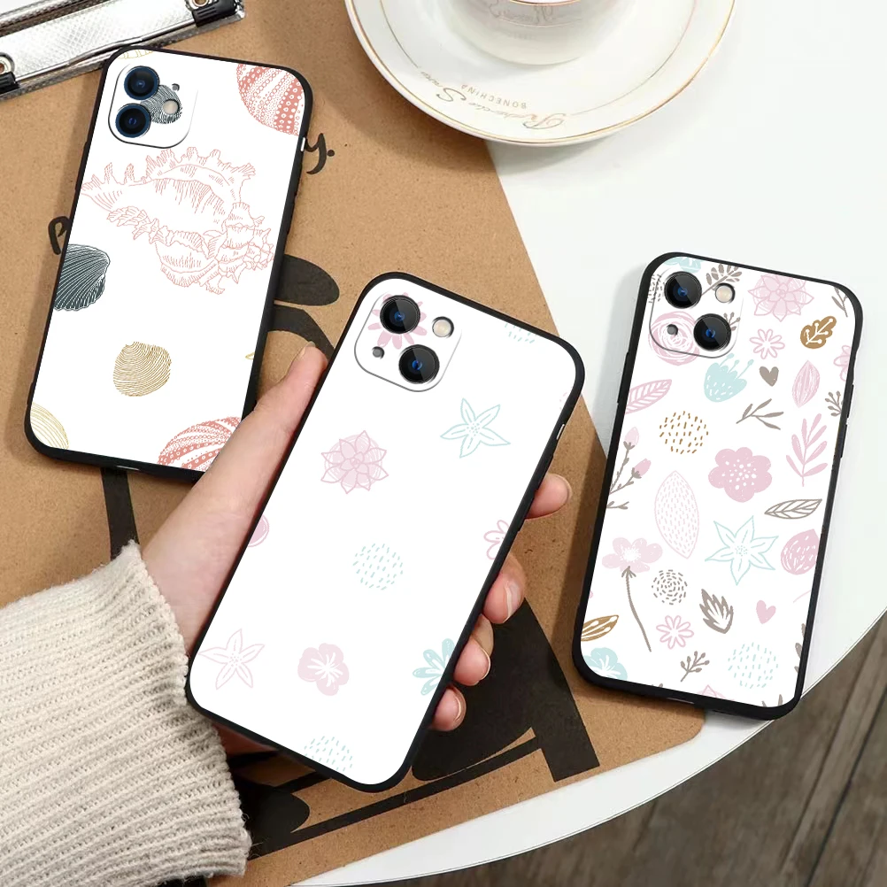 

funny cartoon pattern phone Case For IPhone 13 12 11 Pro Max Mini SE XR X XS Max 8Plus 7plus 6 soft6S New Shell phone Case