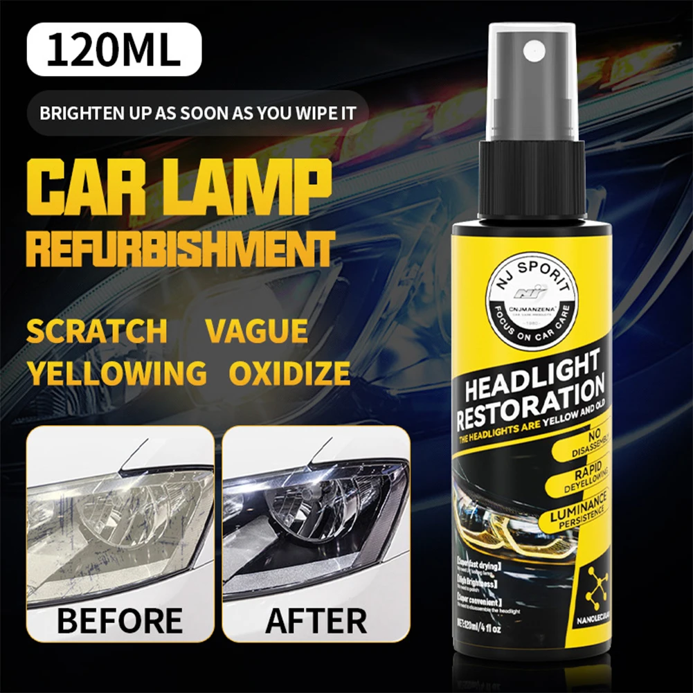 

Car Headlight Restoration Polishing Kit Headlamp Repair Agent Car Light Polisher Cleaning Paste Car Care Refurbish Yellow Repair