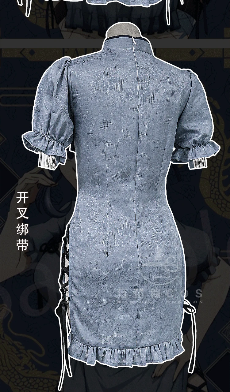Джувия Косплей Костюм Аниме FAIRY TAIL Одежда Сексуальное Платье Cheongsam Хэллоуин