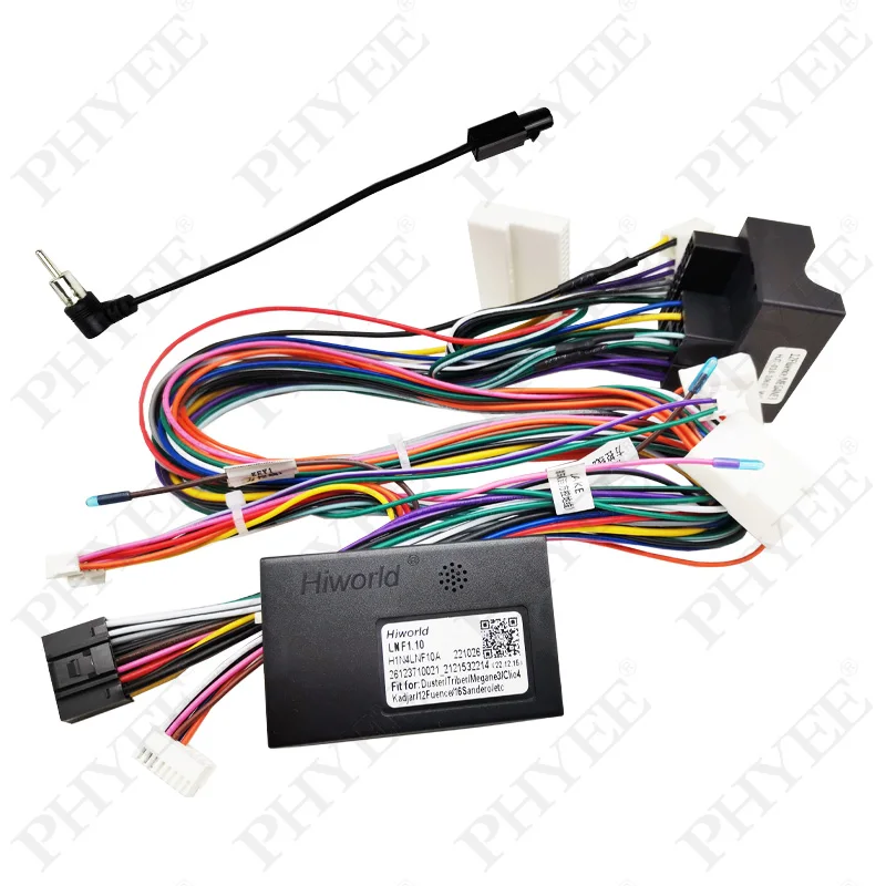 

Жгут проводов Quadlock, декодер шины CAN, 16-контактный разъем на 12-контактный разъем, автомобильный кабель Android, адаптер для Renault Megane 3 Fluence