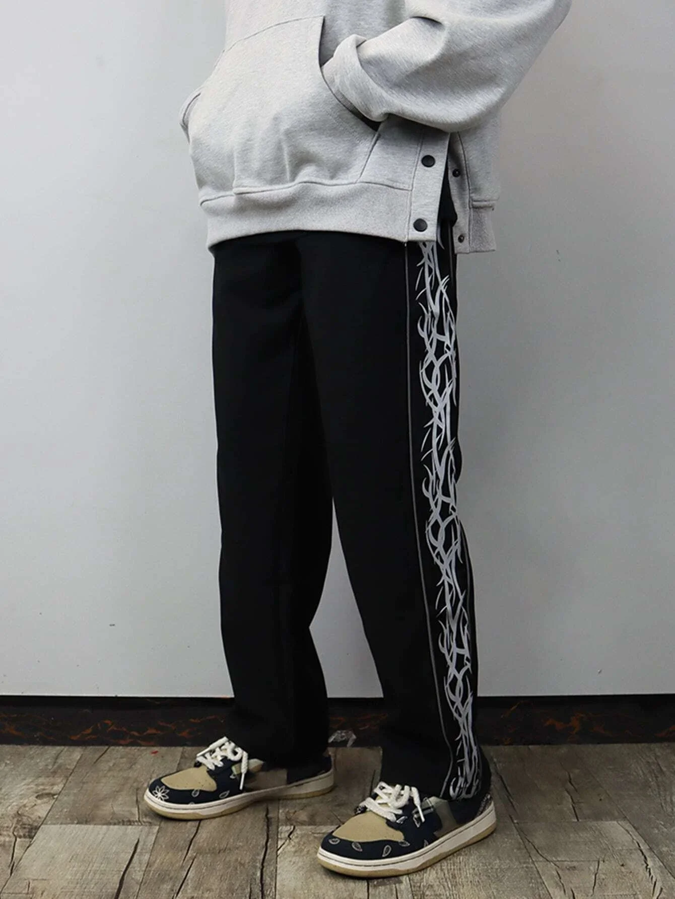 

Men Side Tape Slant Pocket Sweatpants