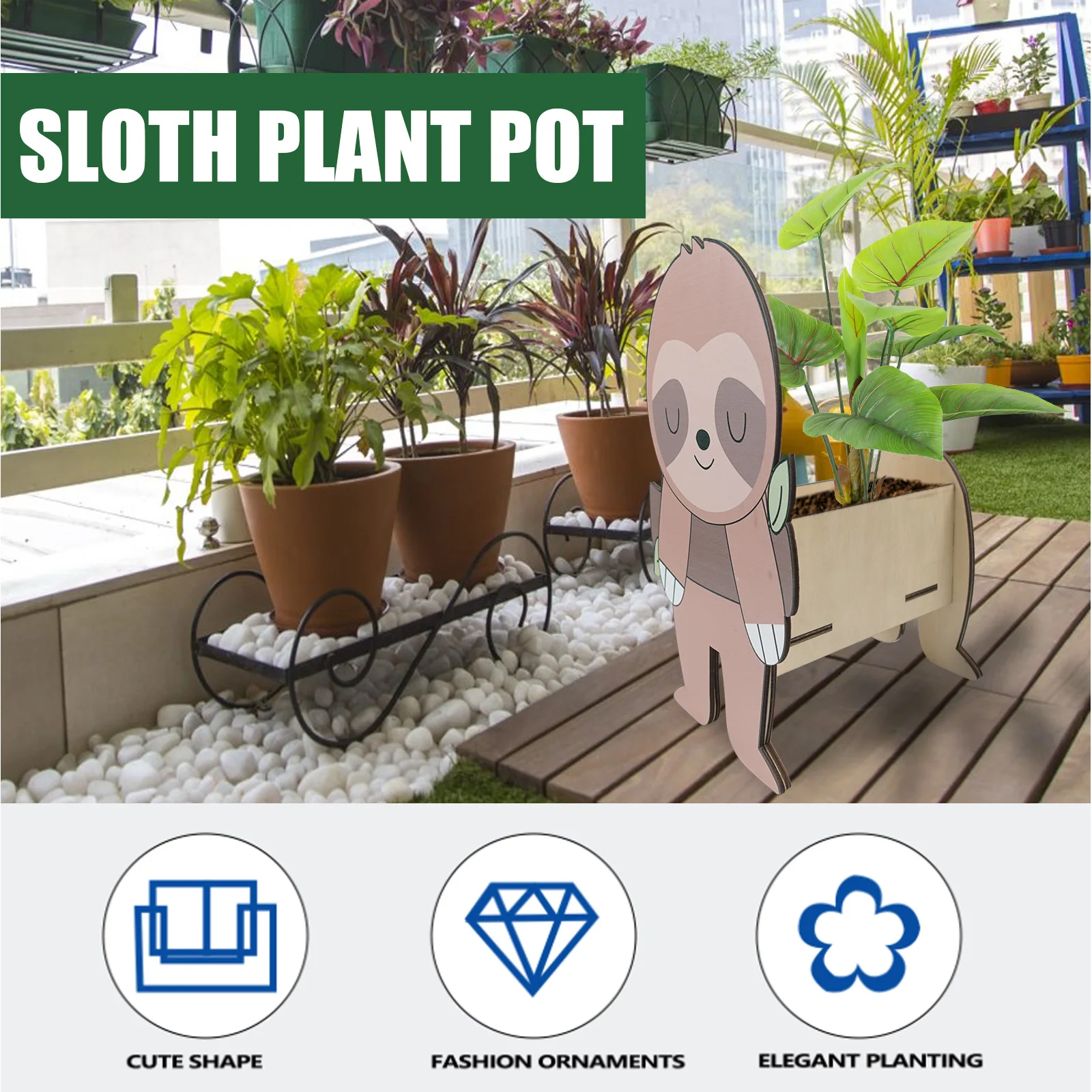 Flower Pot Creative Cartoon Animal Design Succulent Plant for Living or Artificial Plants Indoor Outdoor Garden Decoration |