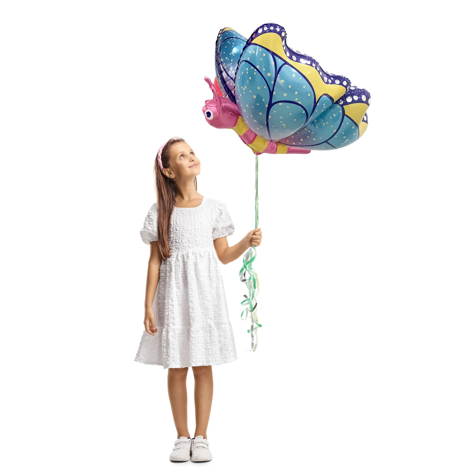 

3D Butterfly Balloons Colorful Butterfly Birthday One Years Old Party Aluminum Foil Balloon Wedding Baby Shower Decorations