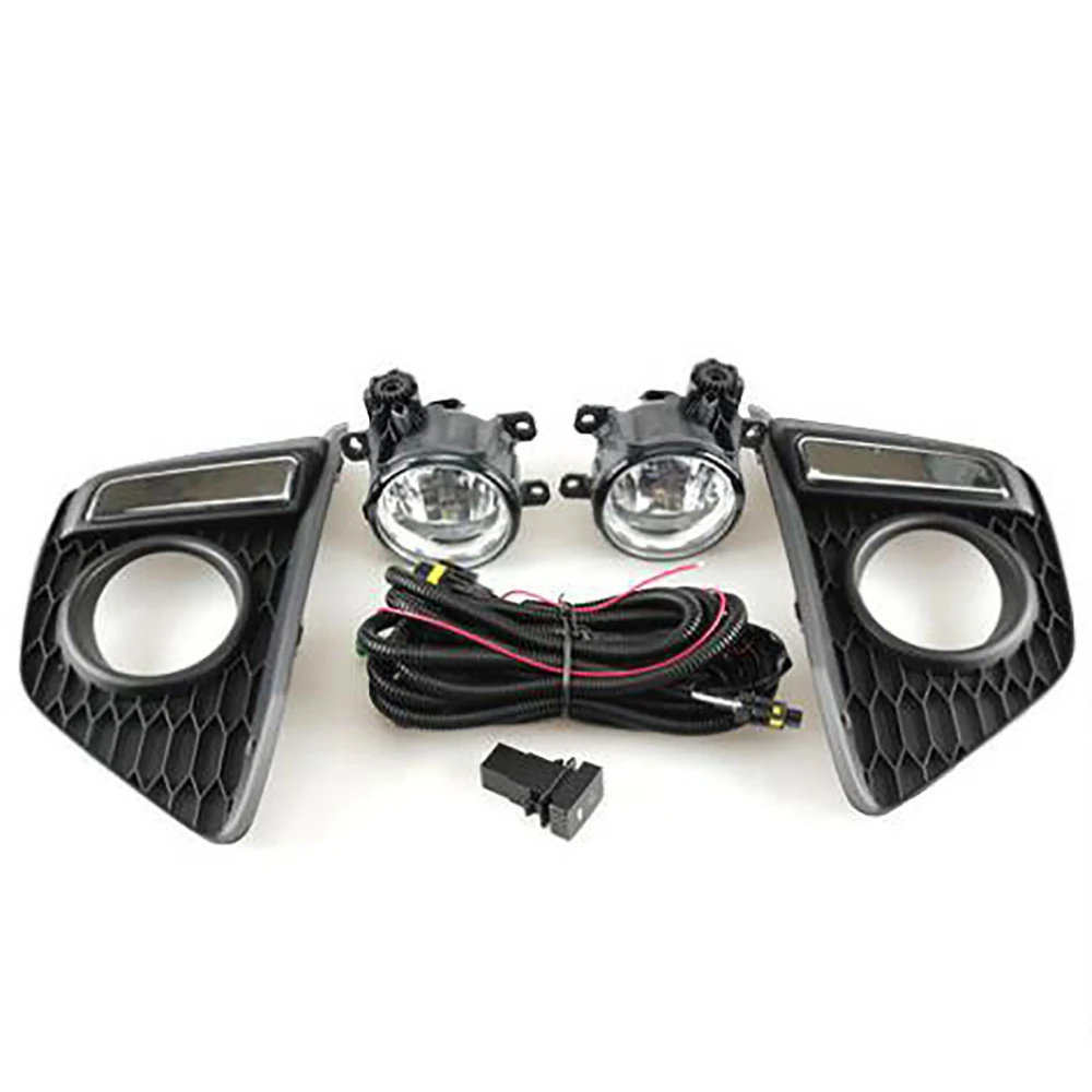 

Car LED DRL Fog Lamps Light Clear Fog Lights with Harness for Honda FIT/JAZZ 2014-2017 Accessories