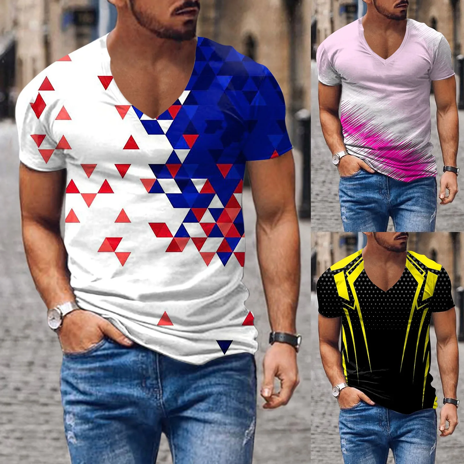 

Футболки для беременных мужские летние уличные футболки для фитнеса с коротким рукавом и V-образным вырезом