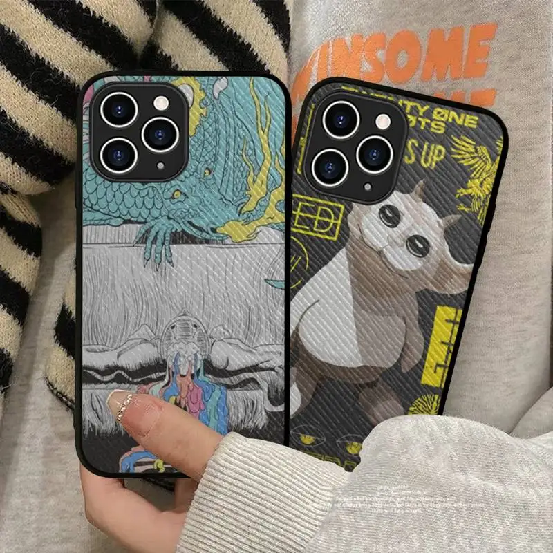 

Twenty One Pilot Phone Case Hard Leather Case for iPhone 11 12 13 Mini Pro Max 8 7 Plus SE 2020 X XR XS Coque