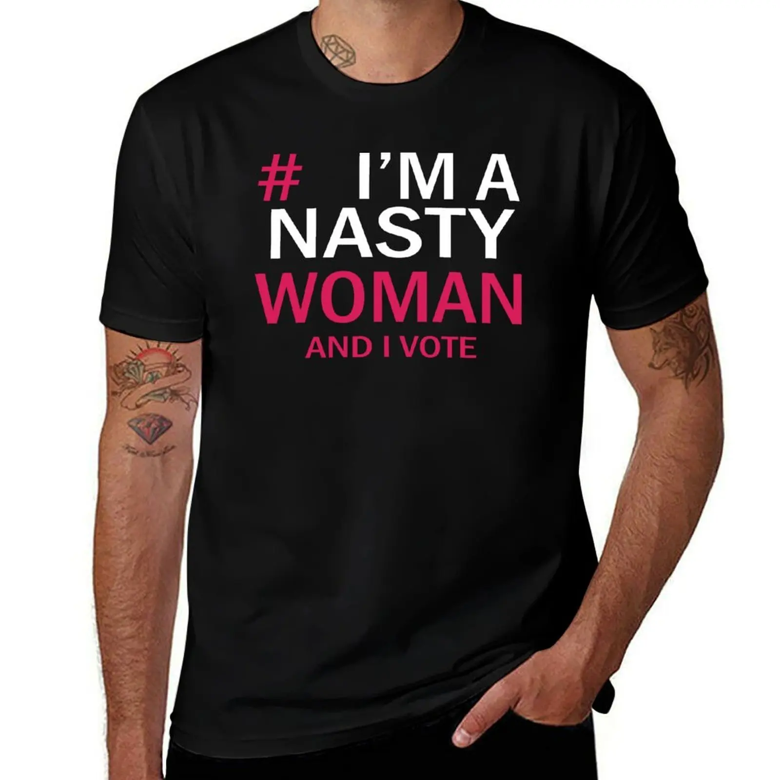 Фото Футболка «I'm A Nasty Woman And I Vote», легкая футболка для бега №1