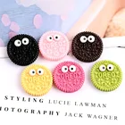 20 шт. кавайные Мультяшные бисквиты с плоской задней стороной кабошон миниатюрные симулы поддельная еда подходит для украшения телефона сделай сам Скрапбукинг