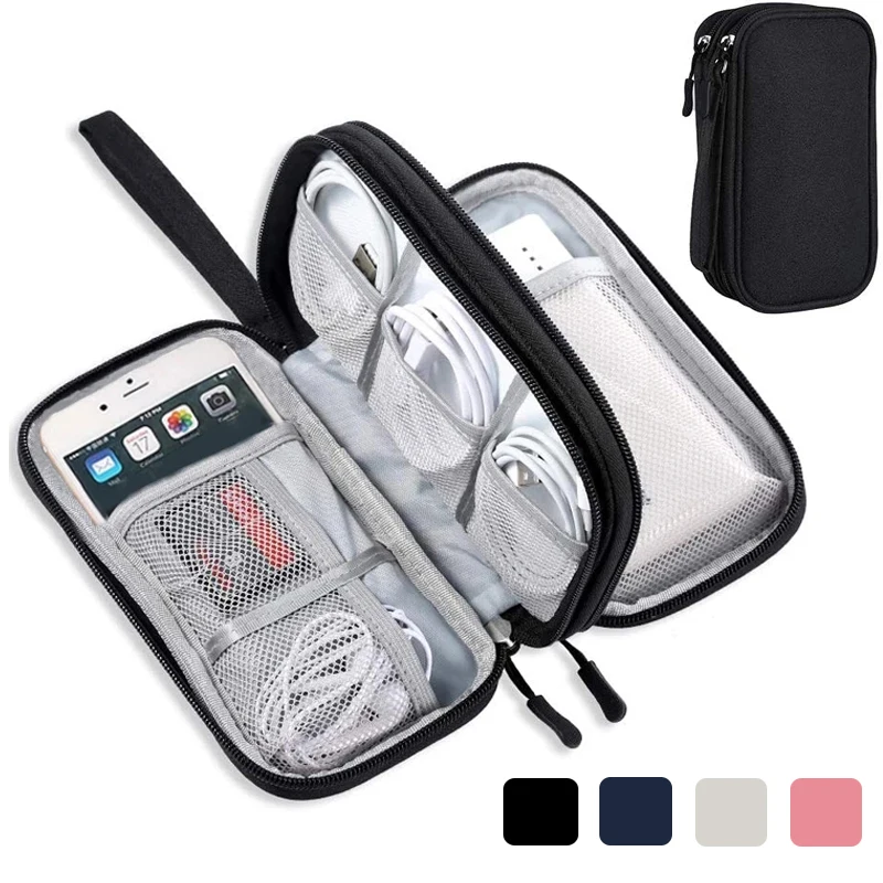 Travel Cable Bag Portable Digital Storage Pouch Waterproof Electronic Accessories Storage Bag Travel Organizer Cable Organizer