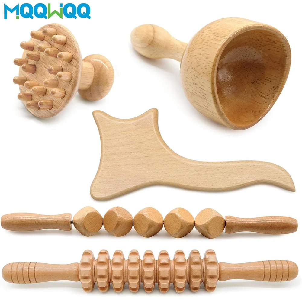 Деревянные терапевтические массажные инструменты