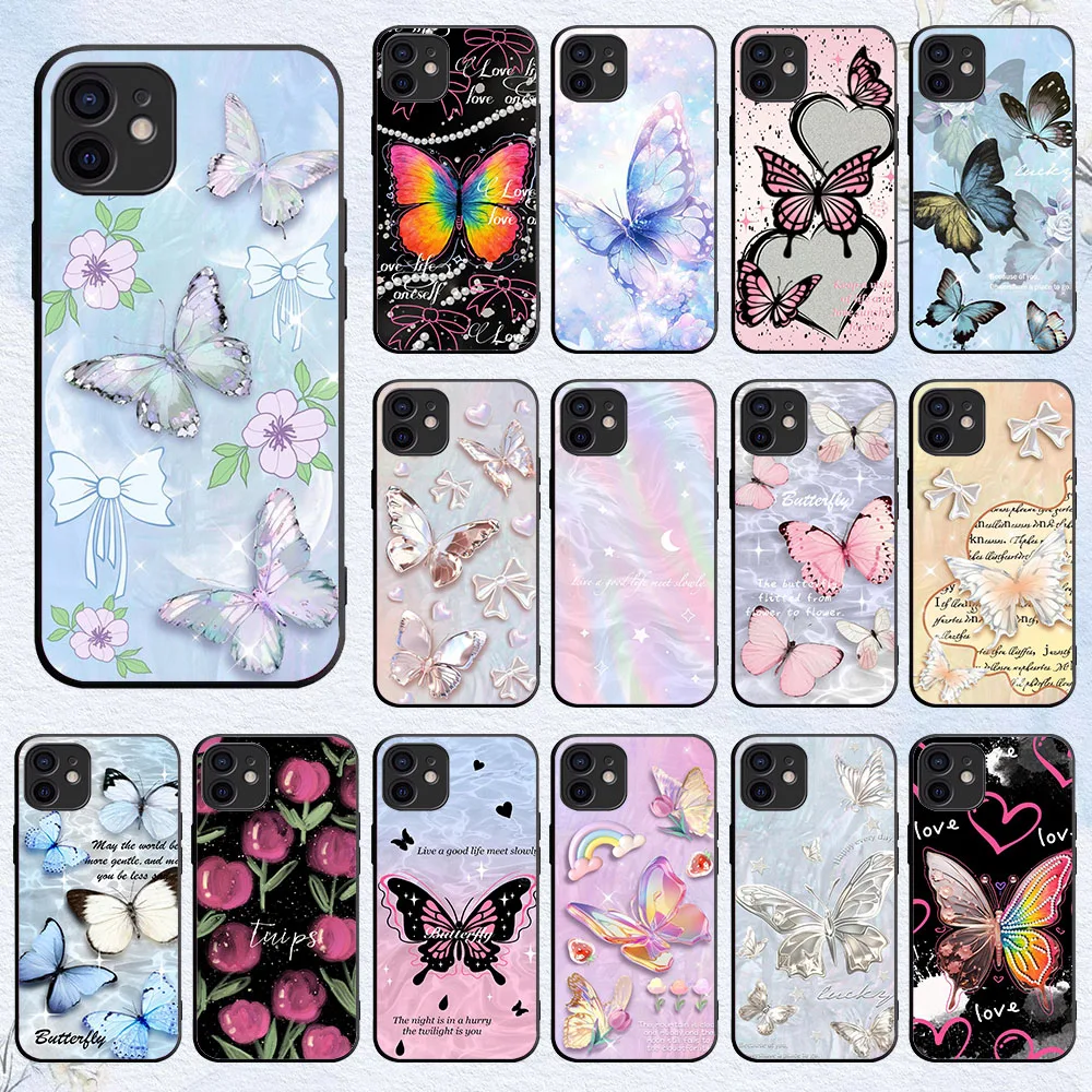 Гибкий чехол из ТПУ Для Xiaomi Poco X3 nfc GT X4 M2 M3 M4 M5 F3 Pocophone F1 F2 C40 Pro WX-19 Fantasy Butterfly