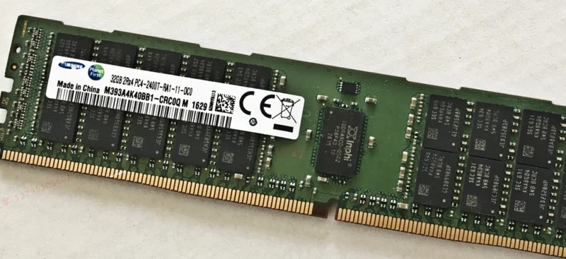 

RAM 32GB 2RX4 PC4-2400T-RA1-11-DC0 M393A4K40BB1-CRC0Q memory stick