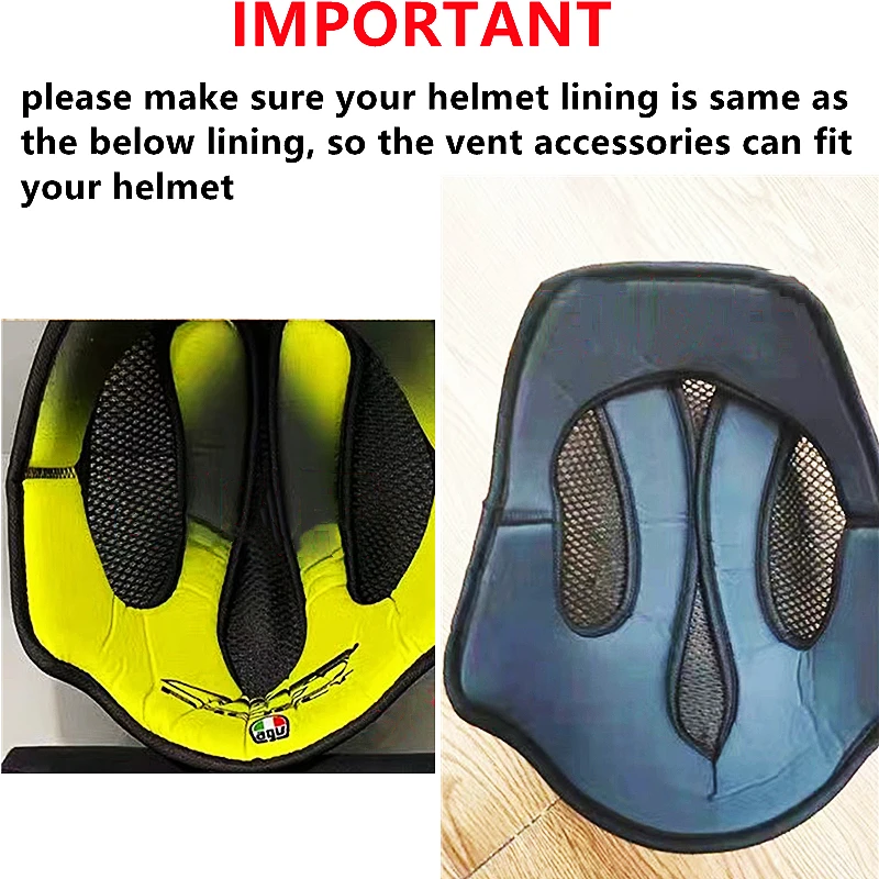 Motorcycle Helmet Accessories for AGV PISTA GPRR, PISTA GPR Vent Nose Protector Chin Pad Mouth Fangs Lock Button Accessories enlarge