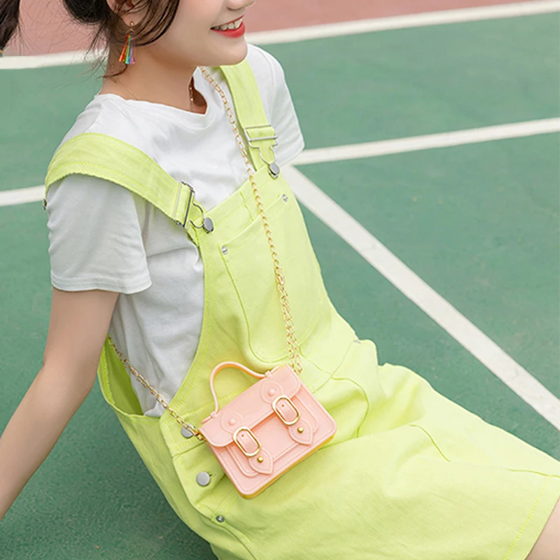 Fashion Mini Handbags PVC Crossbody Bags For Little Girls Birthday Gift Baby Children Shoulder Bags Tote Bags Small Phone Purse