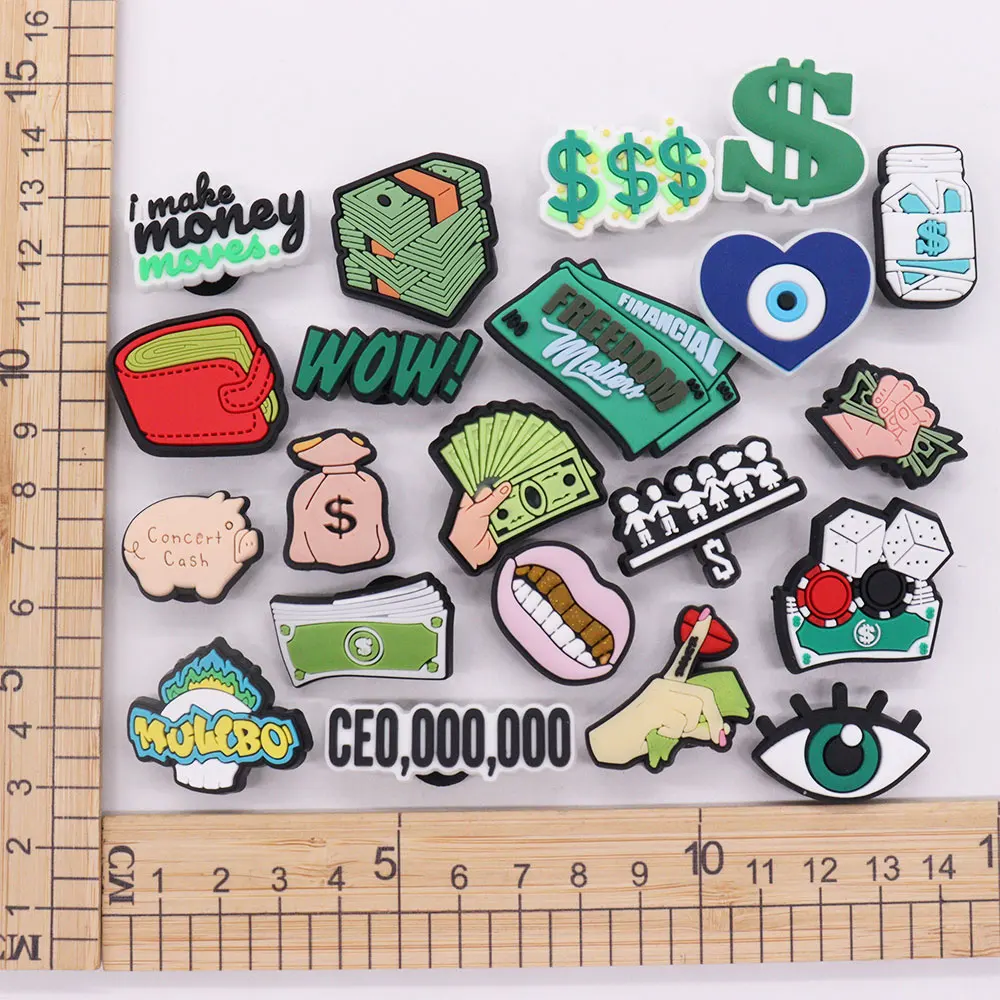 Новинка 1 шт. ПВХ мешочек для денег денежная свобода материя Вау доллар тапочки