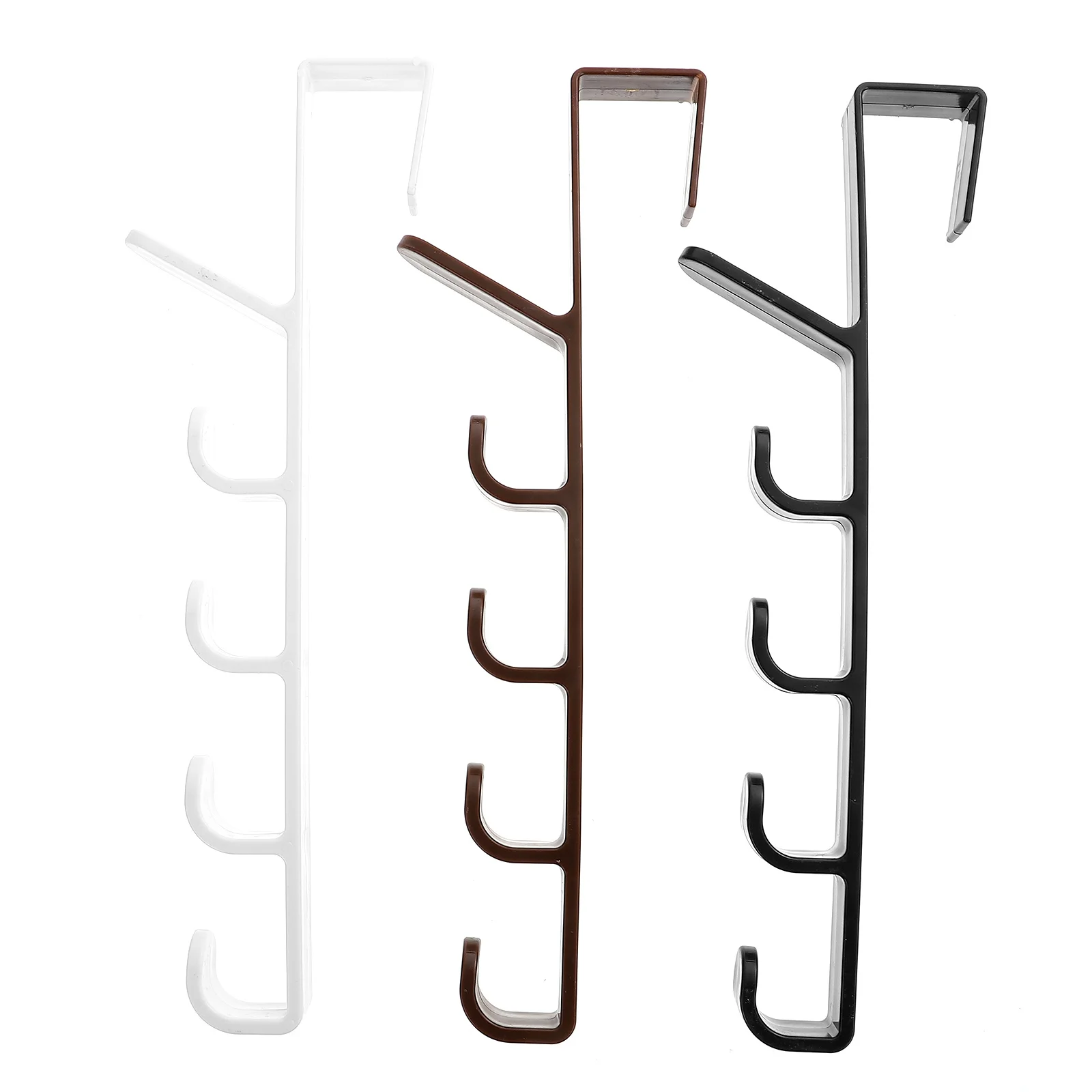 

Over The Door Hook Hanger: 3Pcs Vertical Coat Hook Metal Towel Hats Hanger Bag Rack for Coats Hats Robes Shirts Belts Bags